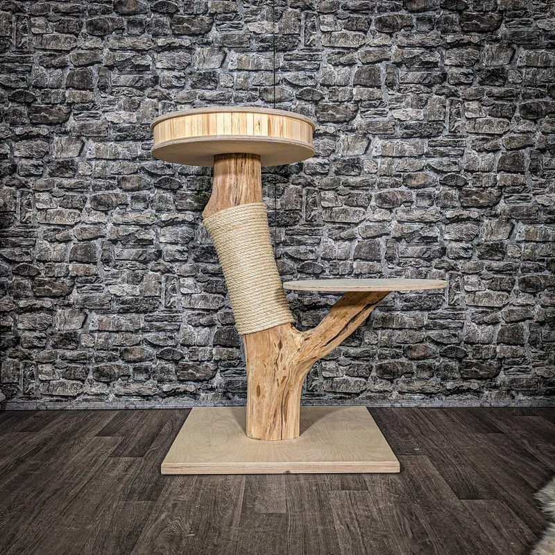 Naturkratzbaum 2465 Kratzbaum Natur Holz Design 90 cm hoch