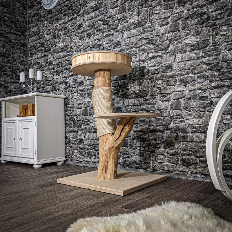 Naturkratzbaum 2465 Kratzbaum Natur Holz Design 90 cm hoch