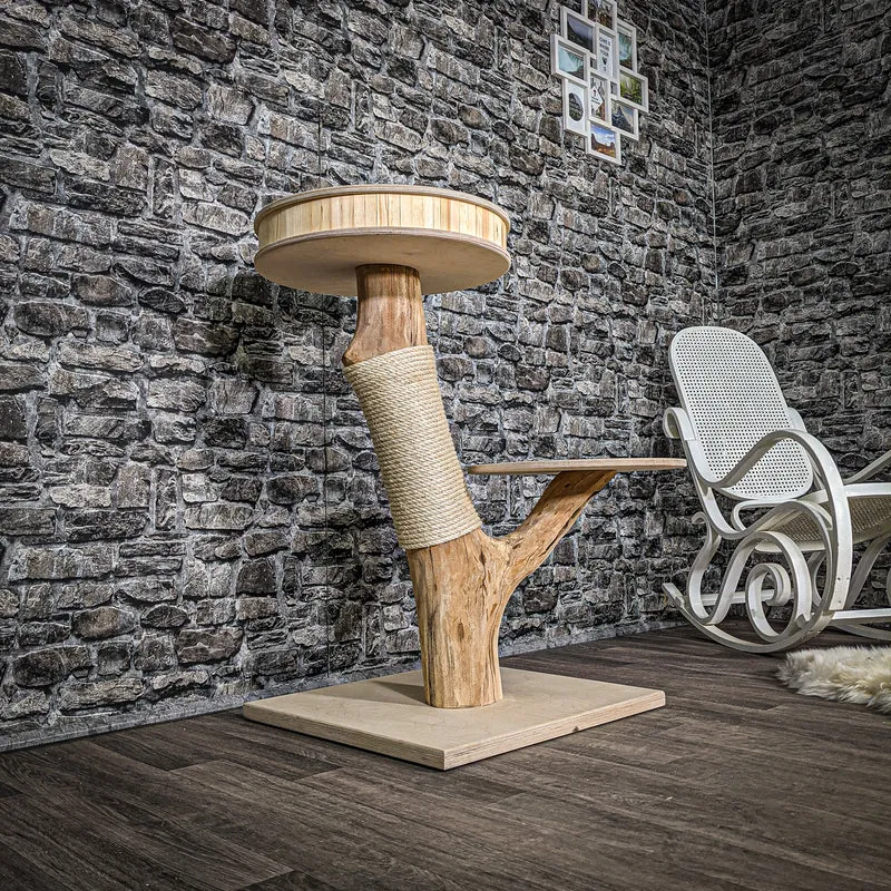 Naturkratzbaum 2465 Kratzbaum Natur Holz Design 90 cm hoch
