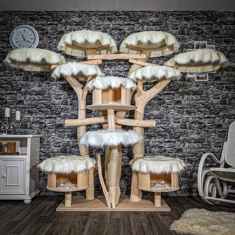 Naturkratzbaum 2433 Kratzbaum Natur Holz Design 190 cm hoch