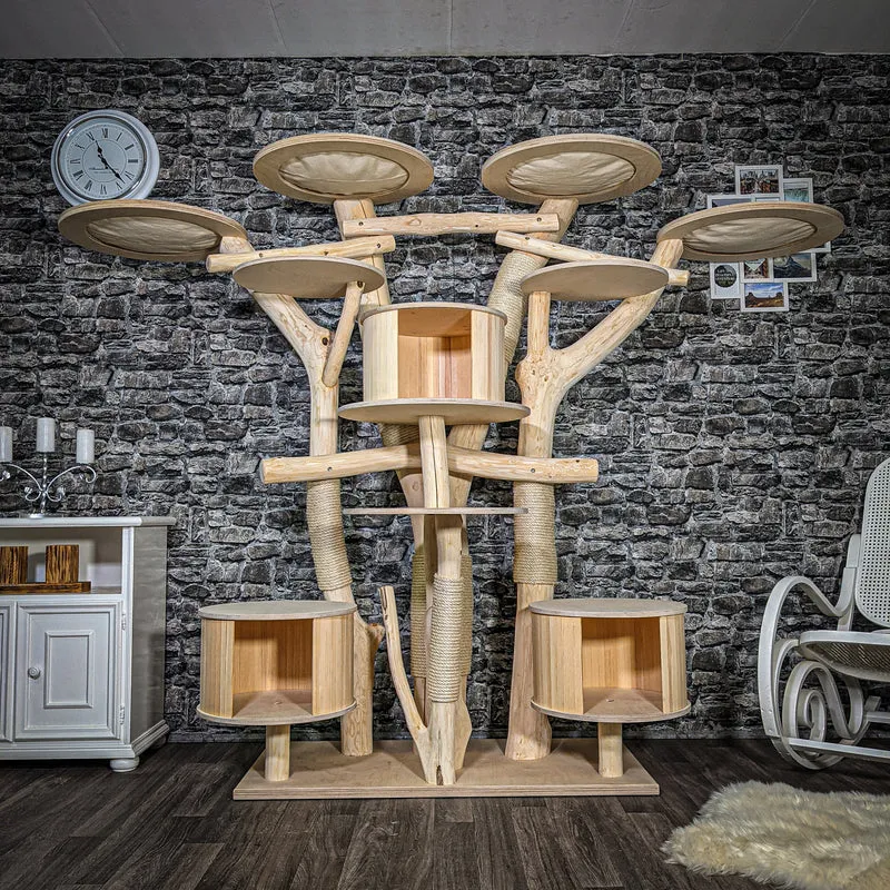 Naturkratzbaum 2433 Kratzbaum Natur Holz Design 190 cm hoch
