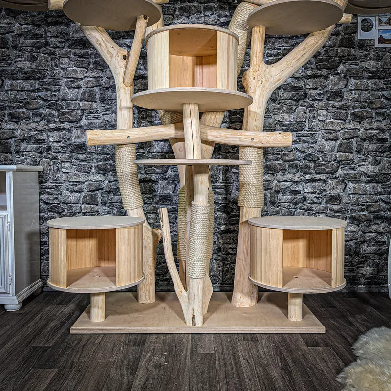 Naturkratzbaum 2433 Kratzbaum Natur Holz Design 190 cm hoch