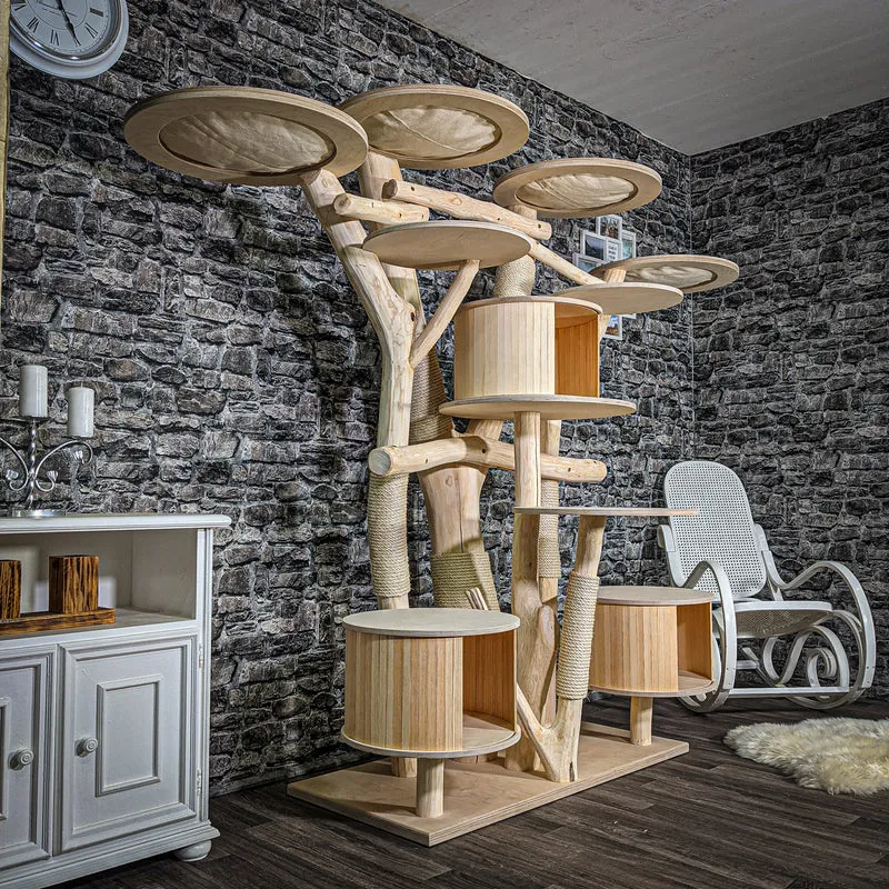 Naturkratzbaum 2433 Kratzbaum Natur Holz Design 190 cm hoch