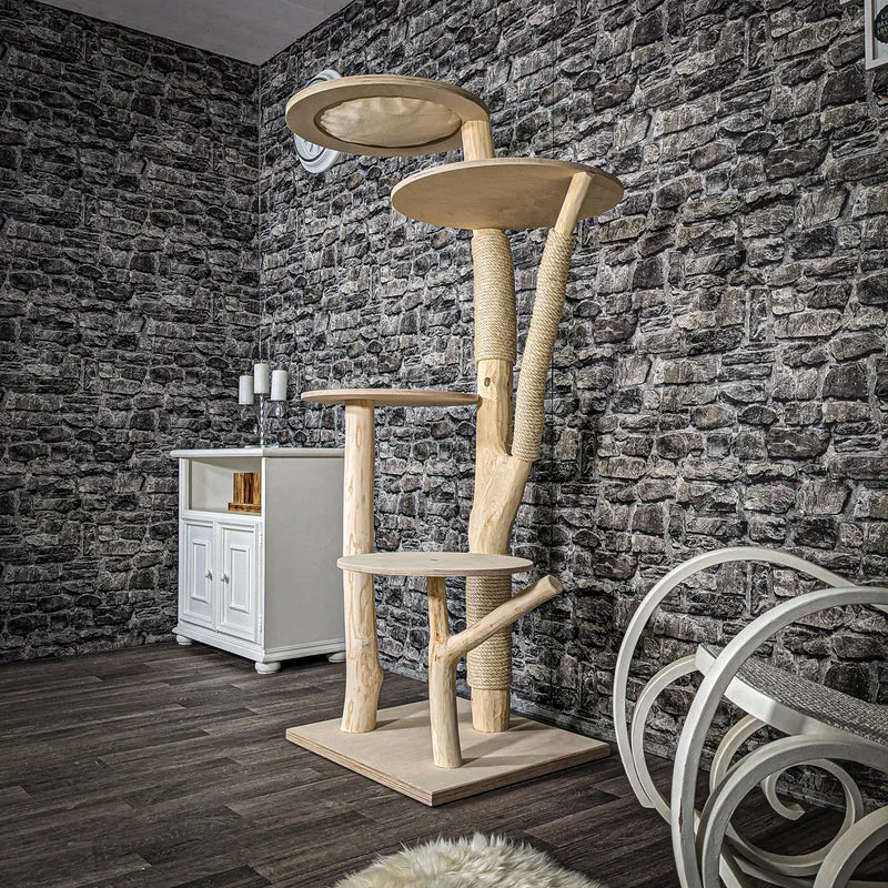 Naturkratzbaum 2432 Kratzbaum Natur Holz Design 172 cm hoch