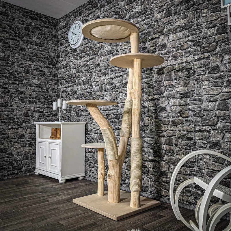 Naturkratzbaum 2431 Kratzbaum Natur Holz Design 170 cm hoch