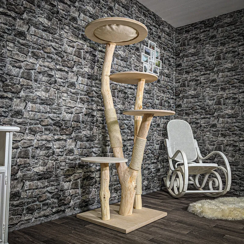 Naturkratzbaum 2431 Kratzbaum Natur Holz Design 170 cm hoch