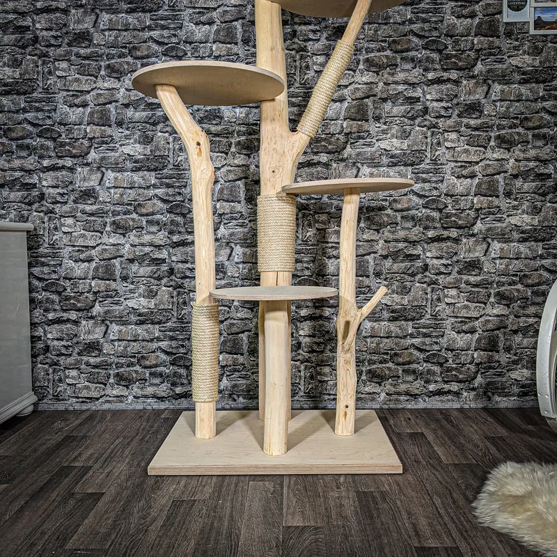 Naturkratzbaum 2426 Kratzbaum Natur Holz Design 197 cm hoch