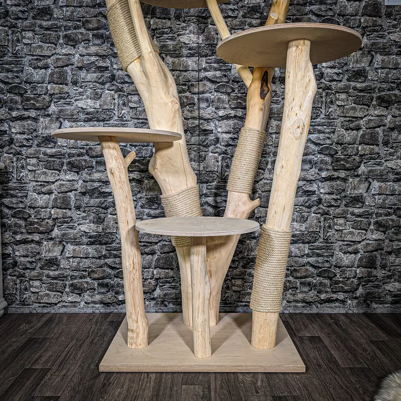 Naturkratzbaum 2419 Kratzbaum Natur Holz Design 192 cm hoch