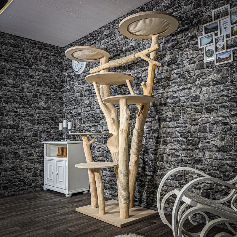 Naturkratzbaum 2419 Kratzbaum Natur Holz Design 192 cm hoch