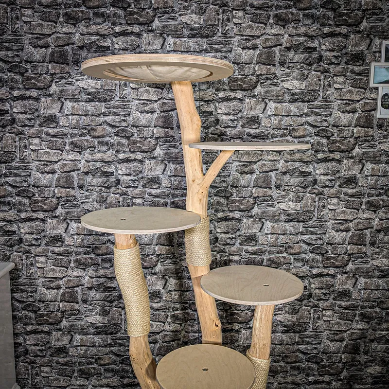 Naturkratzbaum 2418 Kratzbaum Natur Holz Design 173 cm hoch