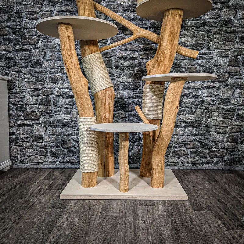Naturkratzbaum 2395 Kratzbaum Natur Holz Design 160 cm hoch