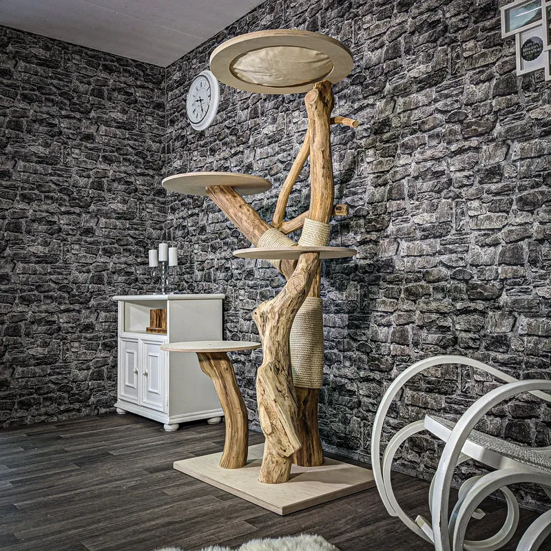 Naturkratzbaum 2403 Kratzbaum Natur Holz Design 171 cm hoch