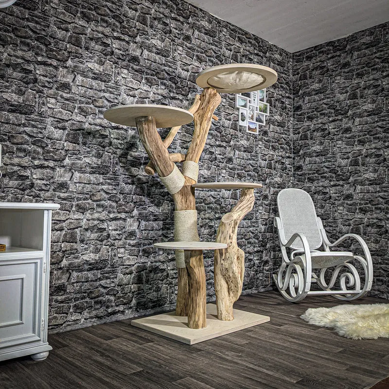 Naturkratzbaum 2403 Kratzbaum Natur Holz Design 171 cm hoch