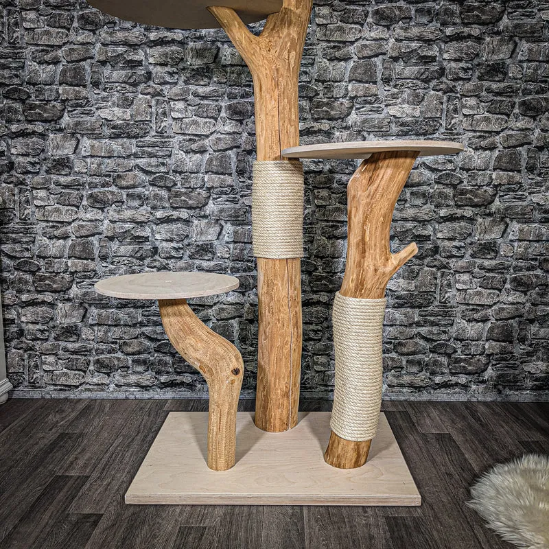 Naturkratzbaum 2390 Kratzbaum Natur Holz Design 173 cm hoch