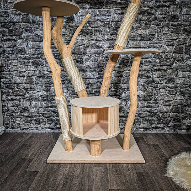Naturkratzbaum 2386 Kratzbaum Natur Holz Design 184 cm hoch