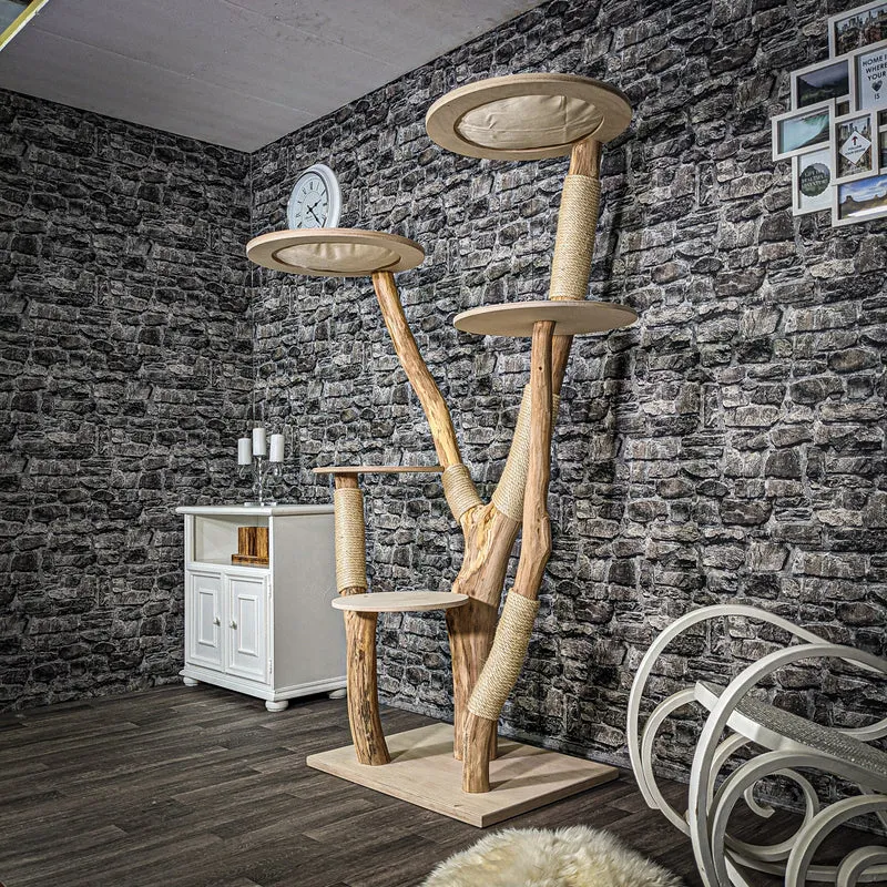 Naturkratzbaum 2380 Kratzbaum Natur Holz Design 190 cm hoch
