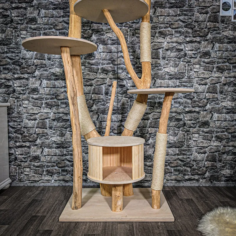 Naturkratzbaum 2379 Kratzbaum Natur Holz Design 180 cm hoch