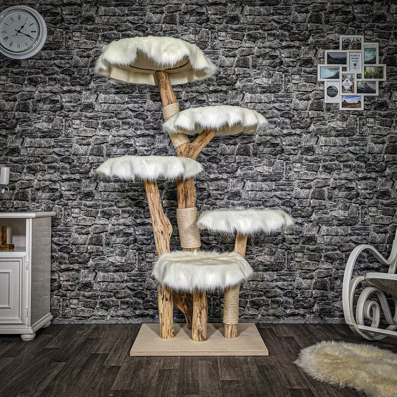 Naturkratzbaum 2373 Kratzbaum Natur Holz Design 174 cm hoch