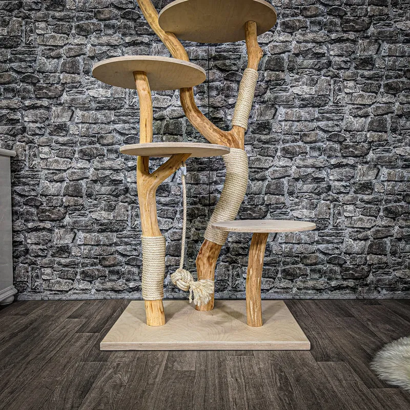 Naturkratzbaum 2229 Kratzbaum Natur Holz Design 170 cm hoch