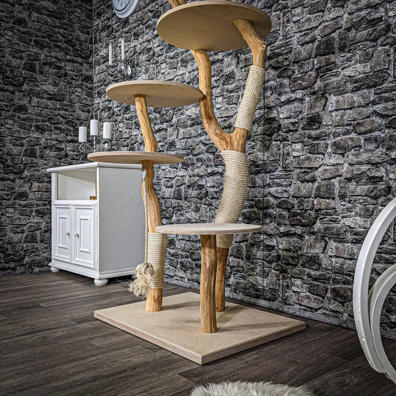 Naturkratzbaum 2229 Kratzbaum Natur Holz Design 170 cm hoch