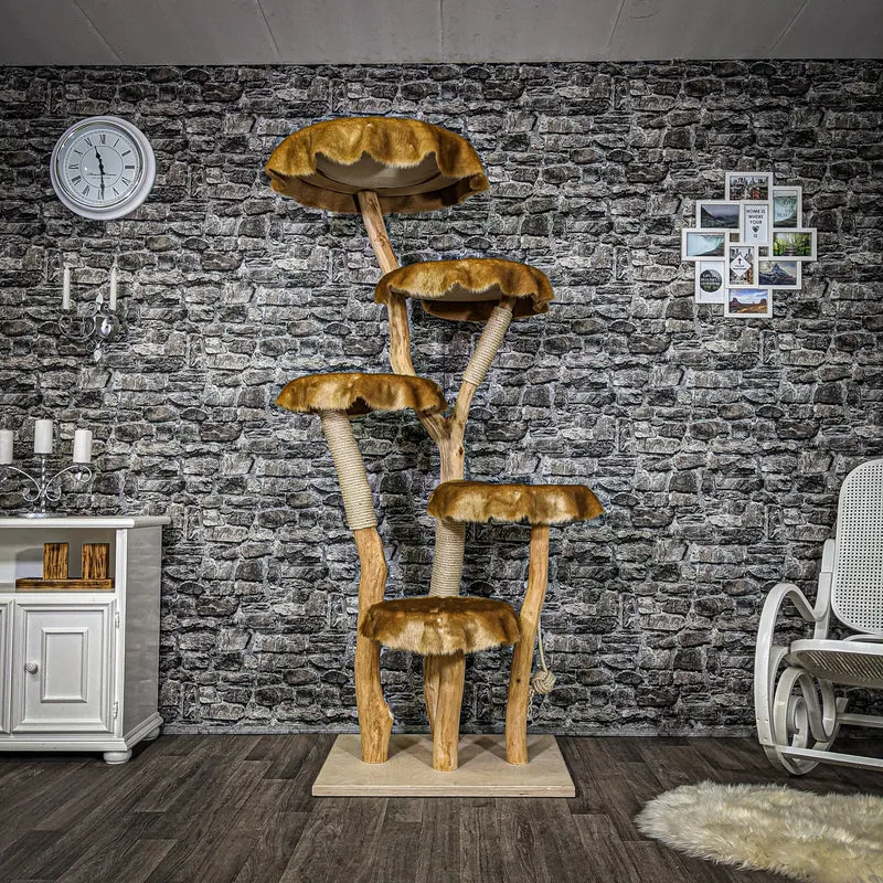Naturkratzbaum 2230 Kratzbaum Natur Holz Design 190 cm hoch