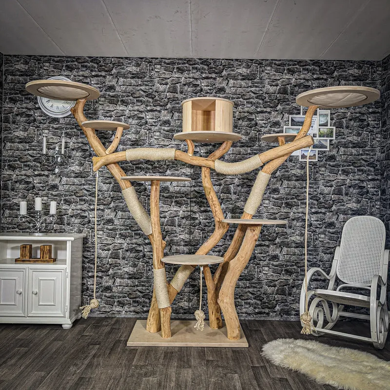 Naturkratzbaum 2214 Kratzbaum Natur Holz Design 205 cm hoch