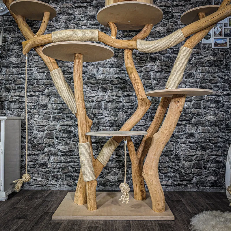 Naturkratzbaum 2214 Kratzbaum Natur Holz Design 205 cm hoch