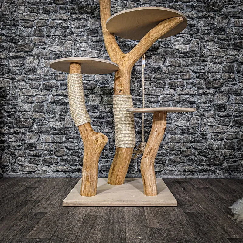 Naturkratzbaum 2213 Kratzbaum Natur Holz Design 175 cm hoch