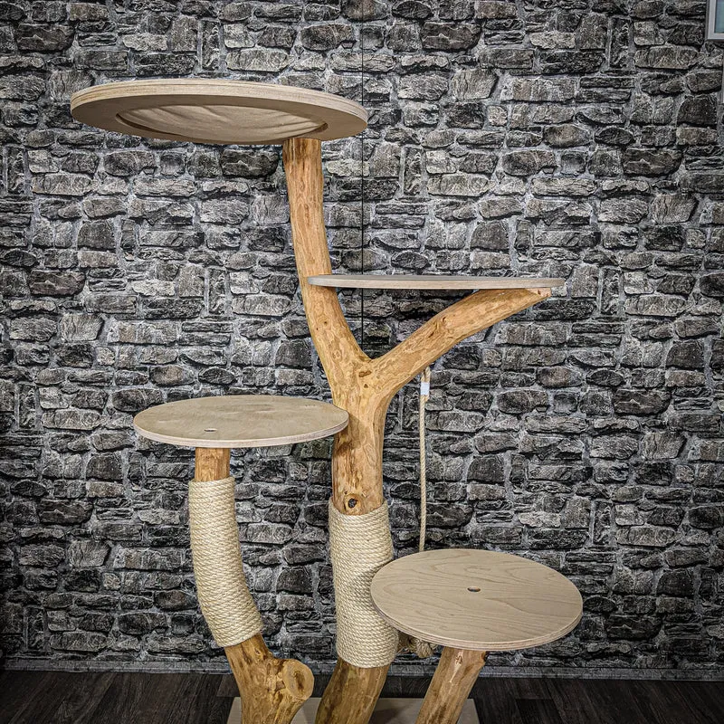 Naturkratzbaum 2213 Kratzbaum Natur Holz Design 175 cm hoch
