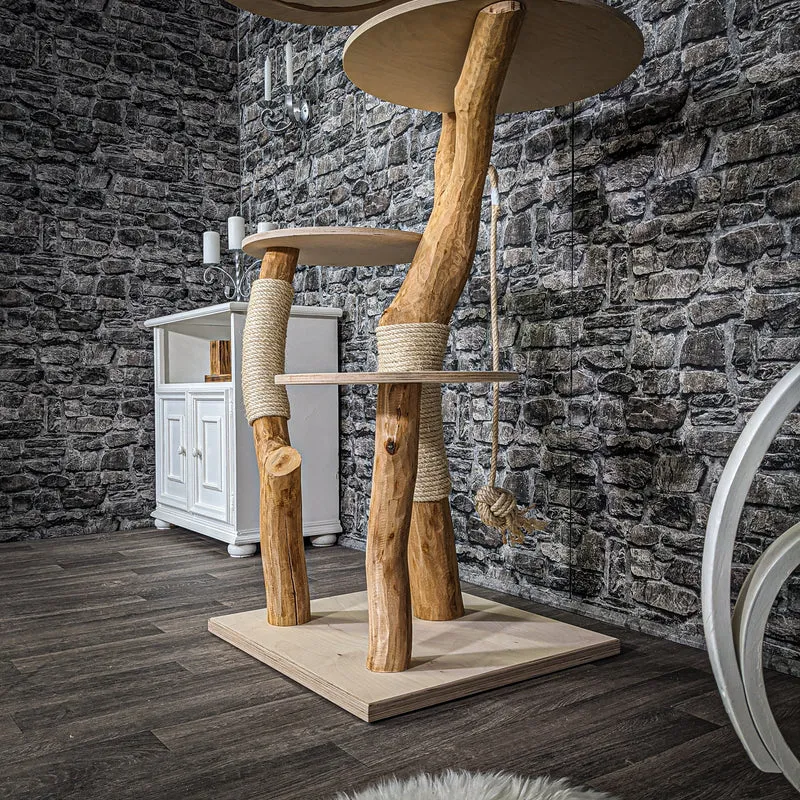 Naturkratzbaum 2213 Kratzbaum Natur Holz Design 175 cm hoch