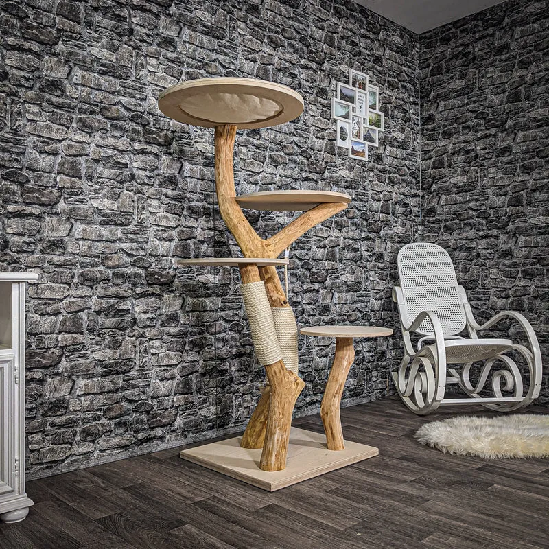 Naturkratzbaum 2213 Kratzbaum Natur Holz Design 175 cm hoch