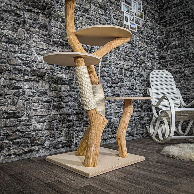 Naturkratzbaum 2213 Kratzbaum Natur Holz Design 175 cm hoch