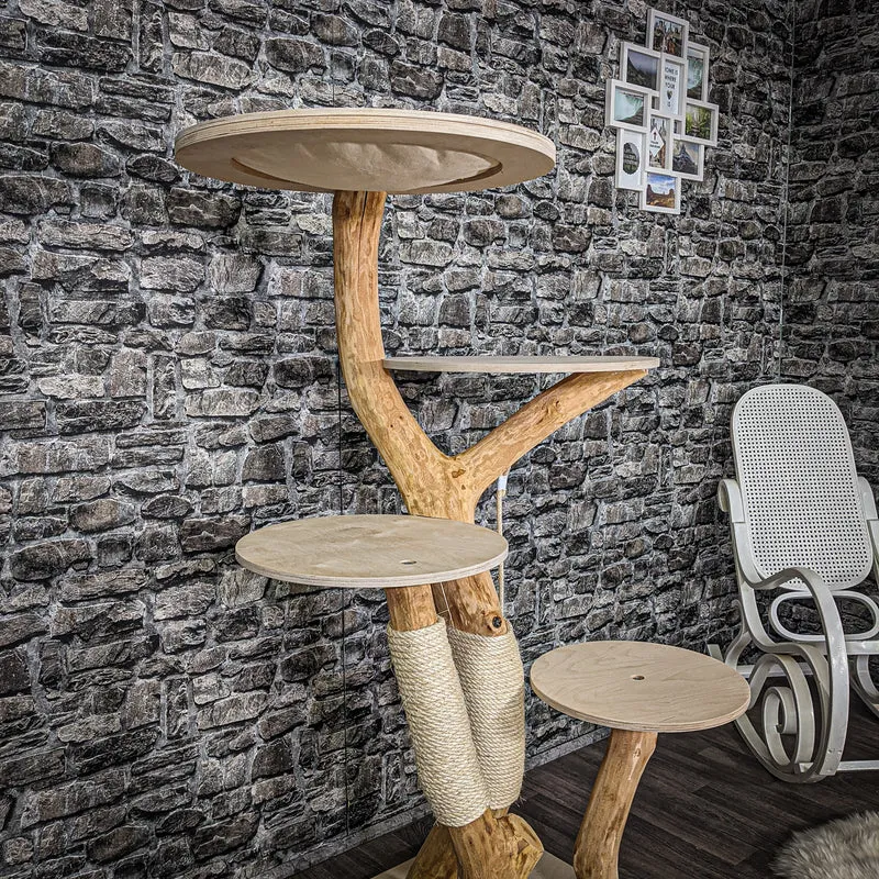 Naturkratzbaum 2213 Kratzbaum Natur Holz Design 175 cm hoch