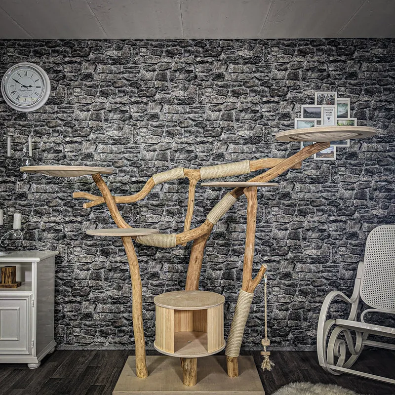 Naturkratzbaum 2212 Kratzbaum Natur Holz Design 160 cm hoch