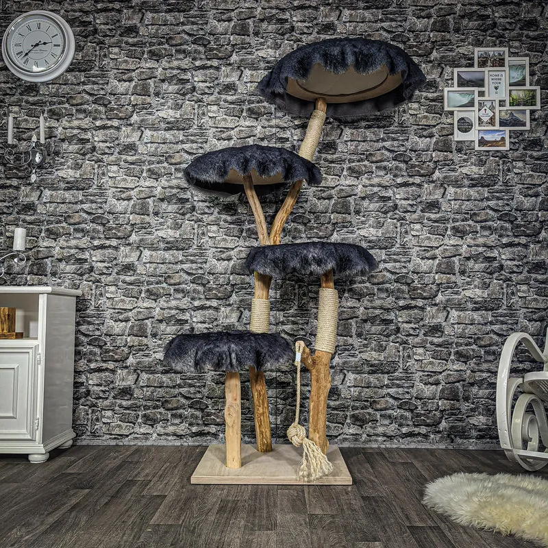 Naturkratzbaum 2211 Kratzbaum Natur Holz Design 175 cm hoch