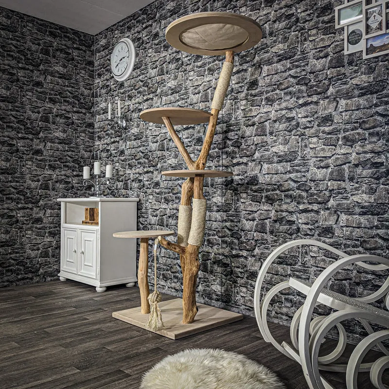 Naturkratzbaum 2211 Kratzbaum Natur Holz Design 175 cm hoch