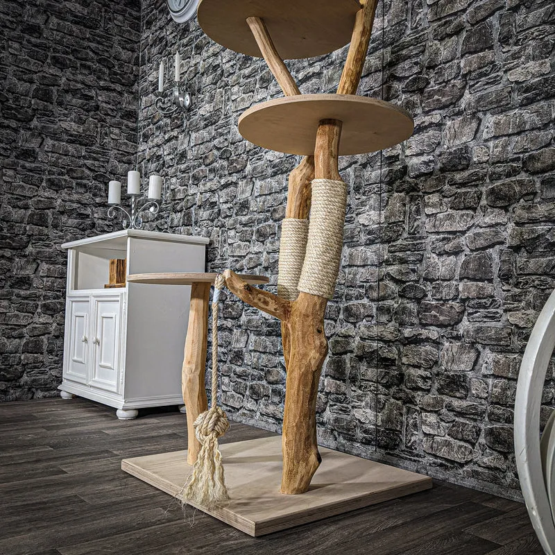 Naturkratzbaum 2211 Kratzbaum Natur Holz Design 175 cm hoch