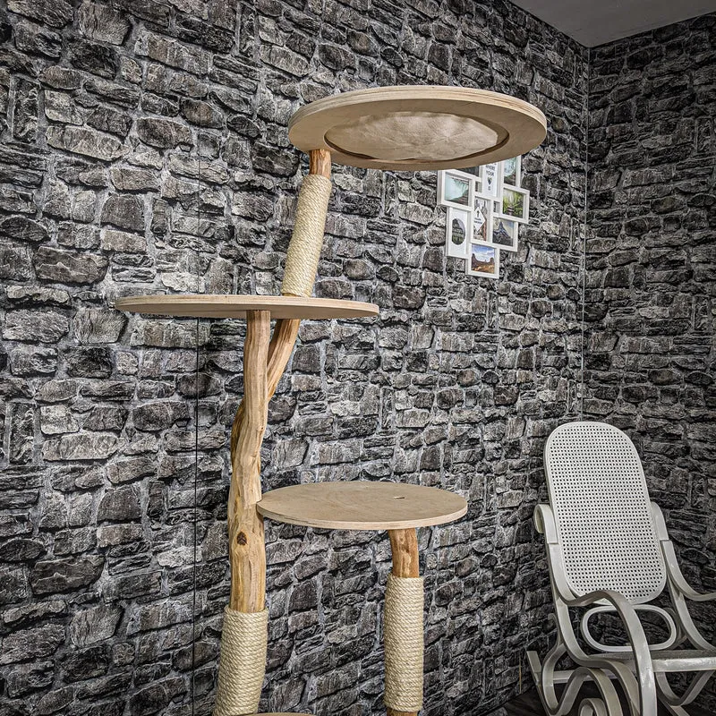 Naturkratzbaum 2211 Kratzbaum Natur Holz Design 175 cm hoch