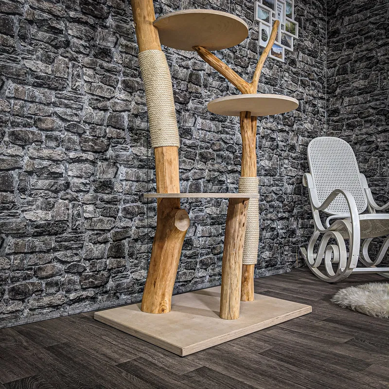 Naturkratzbaum 2209 Kratzbaum Natur Holz Design 165 cm hoch