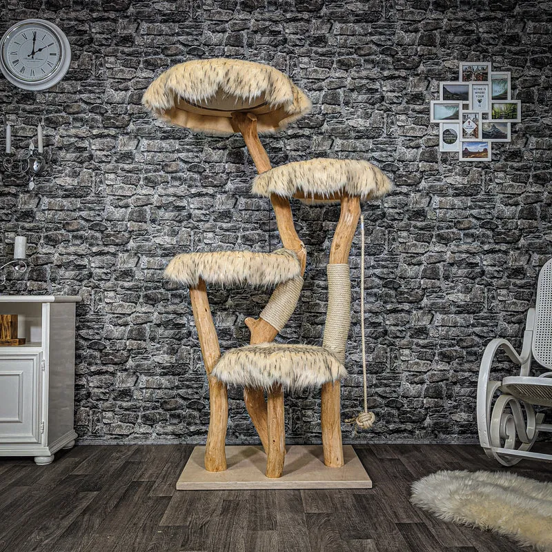 Naturkratzbaum 2208 Kratzbaum Natur Holz Design 170 cm hoch