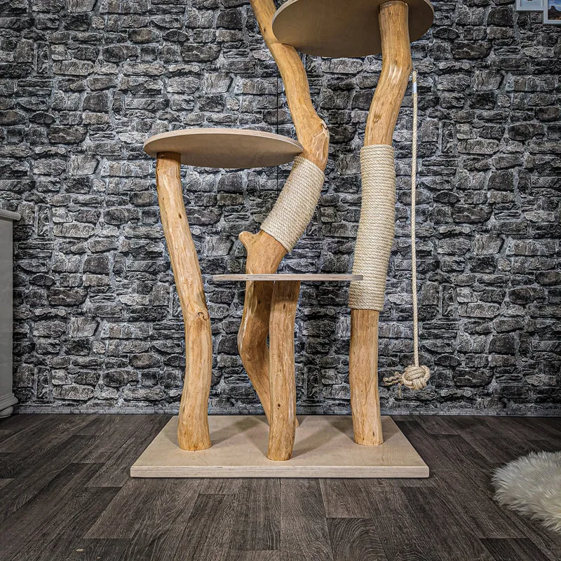 Naturkratzbaum 2208 Kratzbaum Natur Holz Design 170 cm hoch