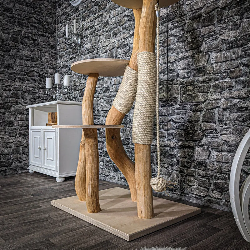 Naturkratzbaum 2208 Kratzbaum Natur Holz Design 170 cm hoch