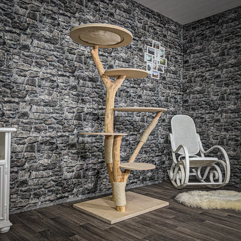 Naturkratzbaum 2206 Kratzbaum Natur Holz Design 165 cm hoch