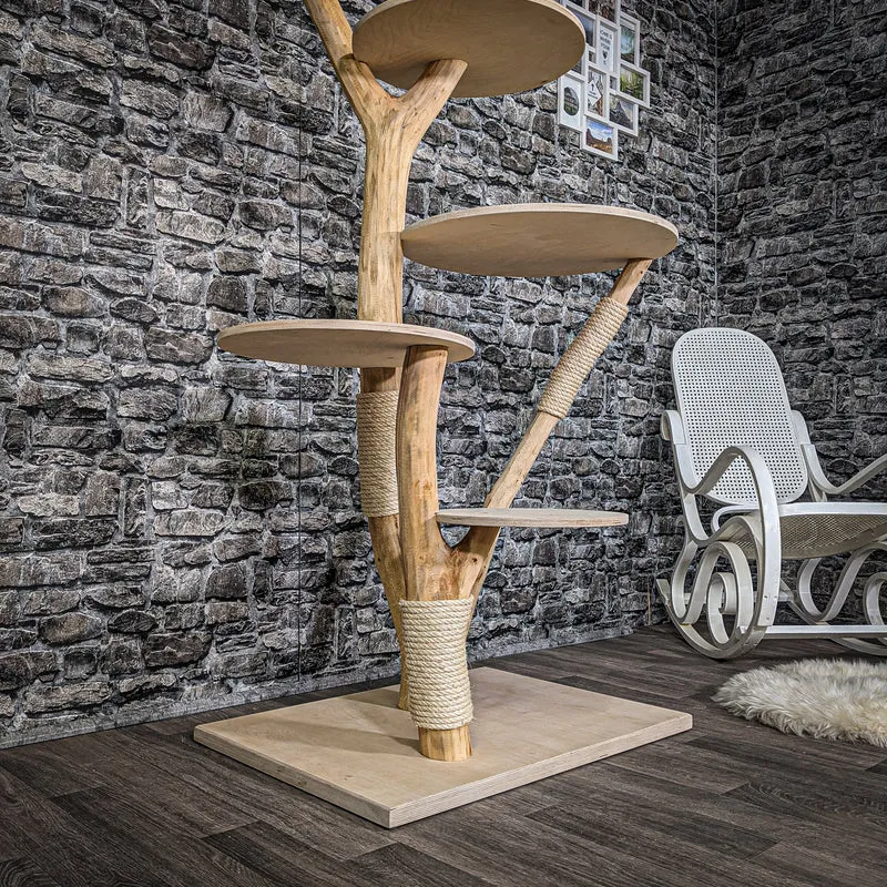 Naturkratzbaum 2206 Kratzbaum Natur Holz Design 165 cm hoch