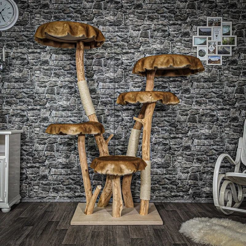 Naturkratzbaum 2205 Kratzbaum Natur Holz Design 175 cm hoch