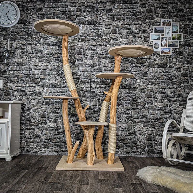 Naturkratzbaum 2205 Kratzbaum Natur Holz Design 175 cm hoch