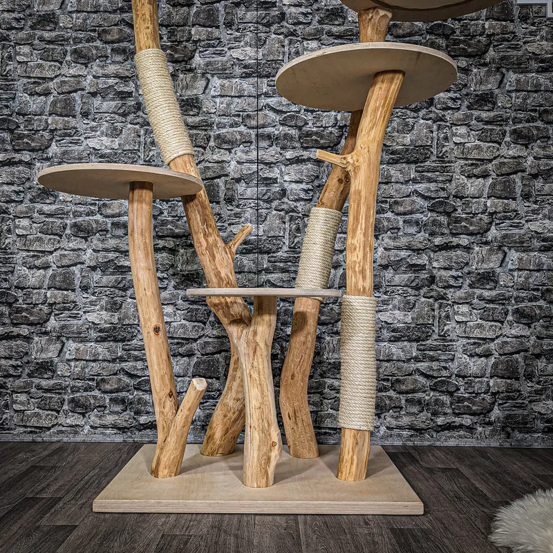 Naturkratzbaum 2205 Kratzbaum Natur Holz Design 175 cm hoch