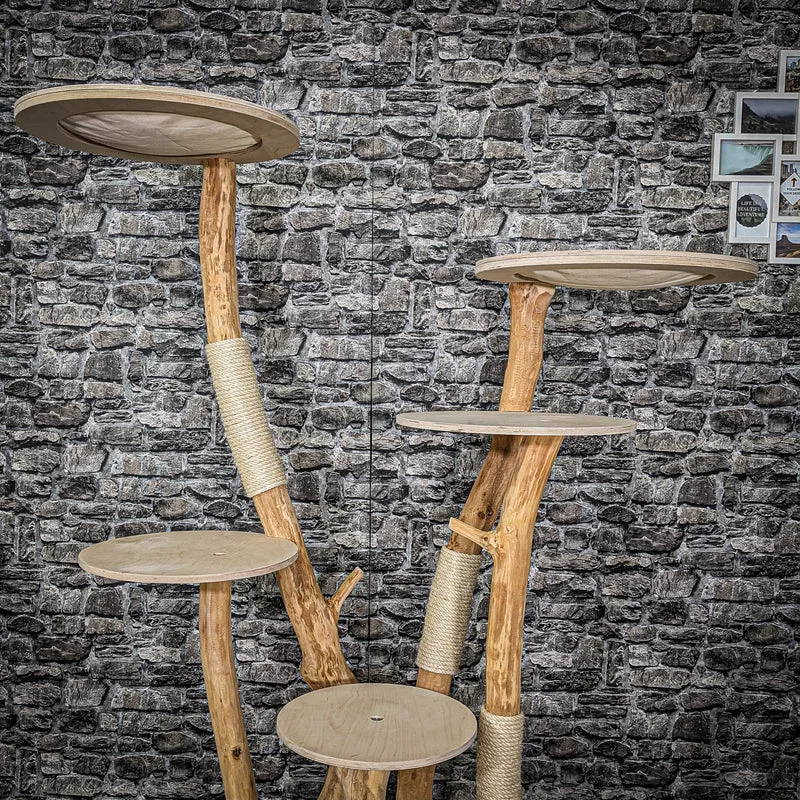 Naturkratzbaum 2205 Kratzbaum Natur Holz Design 175 cm hoch