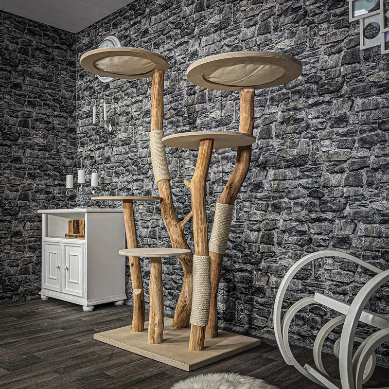 Naturkratzbaum 2205 Kratzbaum Natur Holz Design 175 cm hoch