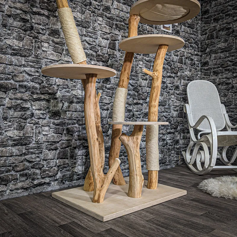 Naturkratzbaum 2205 Kratzbaum Natur Holz Design 175 cm hoch